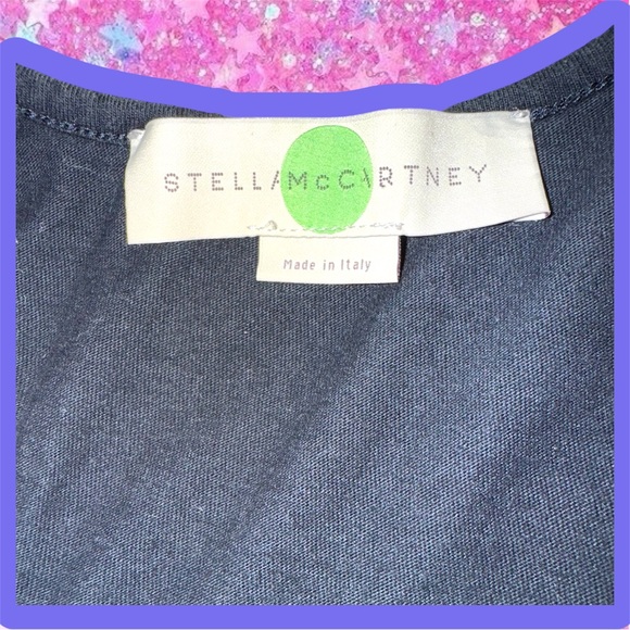 Stella McCartney Wolf Tank Top Sz 2 80s Chloe tee 90s Y2K 2000s vegan designer - Picture 8 of 15